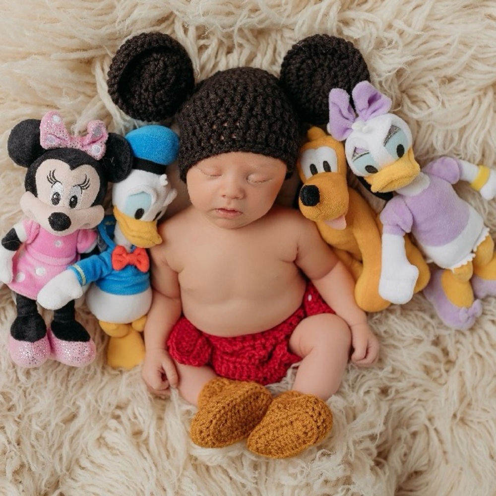Mickey Mouse Newborn Photoshoot Outfit NB